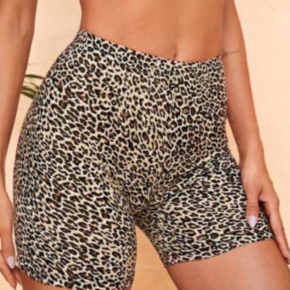 SHEIN Pants - Leopard Bike shorts